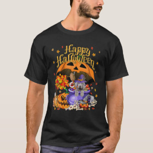 Camiseta Cachorro de Bruxas do Halloween Weimaraner Jack O