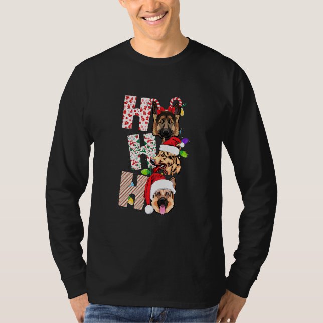 Camiseta Cachorro De Cabra De Natal Para Cachorro Pet Xmas (Frente)