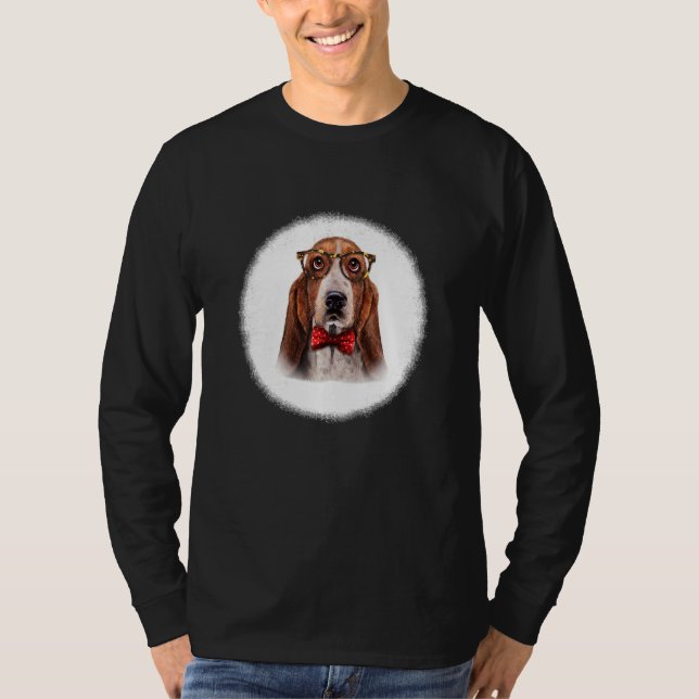Camiseta Cachorro De Caça Na Coluna Clássica E Arco (Frente)