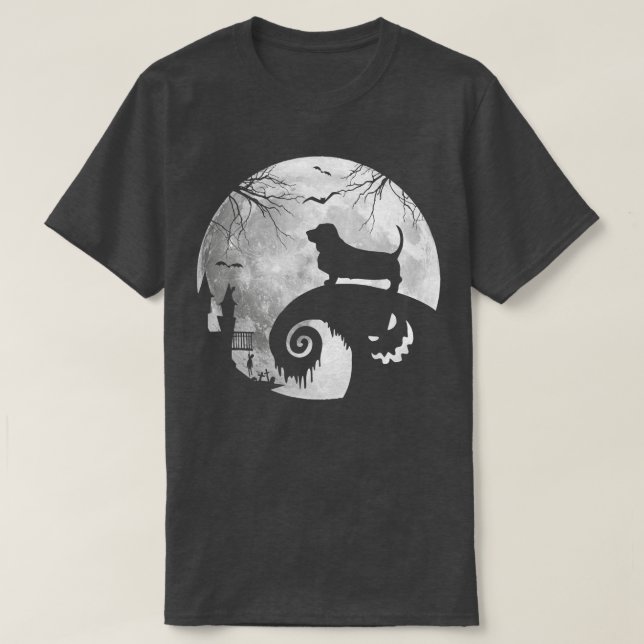 Camiseta Cachorro De Cachorro E Cachorro De Cachorro De Lua (Frente do Design)