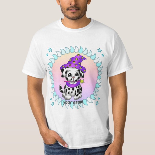 Camiseta Cachorro de cachorro feiticeiro (Frente)