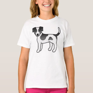 Camiseta Cachorro De Cachorro Negro E Branco, Dinamarquês-S