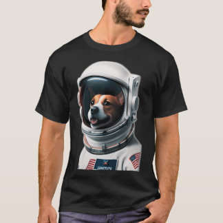 Camiseta Cachorro De Cachorro No Astronauta