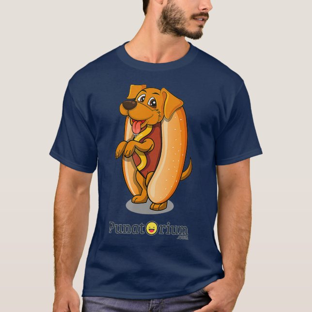 Camiseta Cachorro de cachorro-quente bonito, cachorrinho, p (Frente)