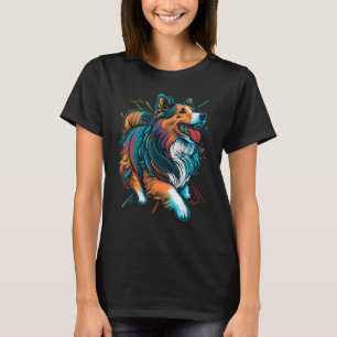 Camiseta Cachorro de Cachorro Shetland em Sheltie