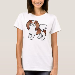 Camiseta Cachorro De Cartografia Branco E Vermelho, Japonês