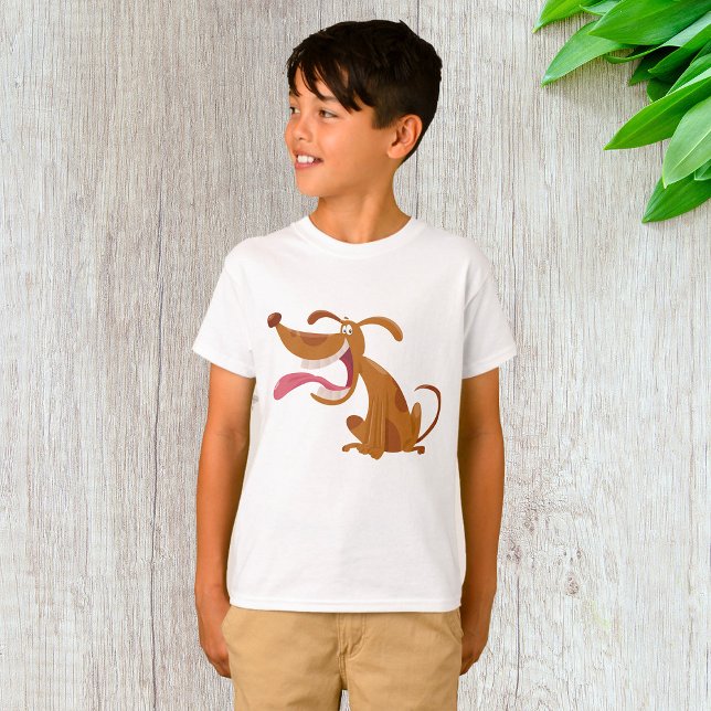Camiseta Cachorro de Cartografia com Sorriso Grande e Língu (Criador carregado)