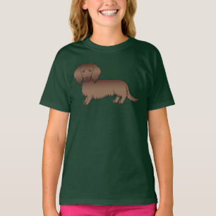 Camiseta Cachorro de Cartografia de Cabelo Comprido Chocado