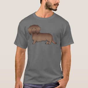 Camiseta Cachorro de Cartografia de Cabelo Comprido Chocado