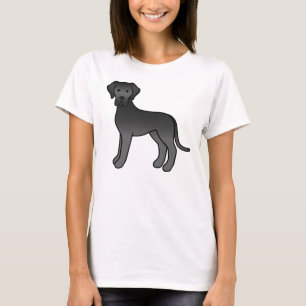 Camiseta Cachorro de Cartografia Gelado Negro