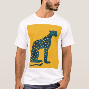 Camiseta Cachorro de Cartoon Adorável em T-Shirt de Estilo 