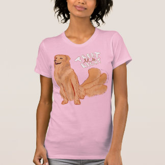 Camiseta Cachorro de Cartoon Bonito Citado "Trate-Me Certo"