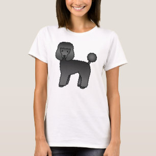 Camiseta Cachorro de Cartoon Negro