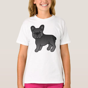 Camiseta Cachorro de Cartoons Negro-Buldogue