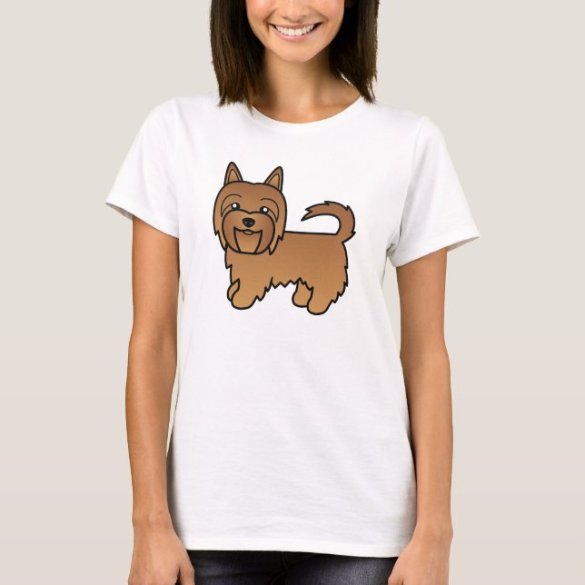 Camiseta Cachorro de Cartoons Terrier Cute Vermelho Austral (Frente)