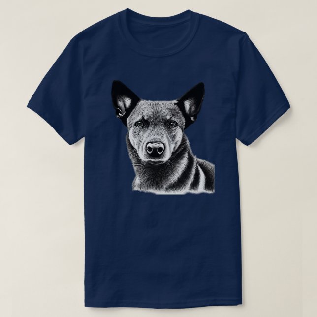 Camiseta Cachorro-de-cauda-choça australiano (Frente do Design)
