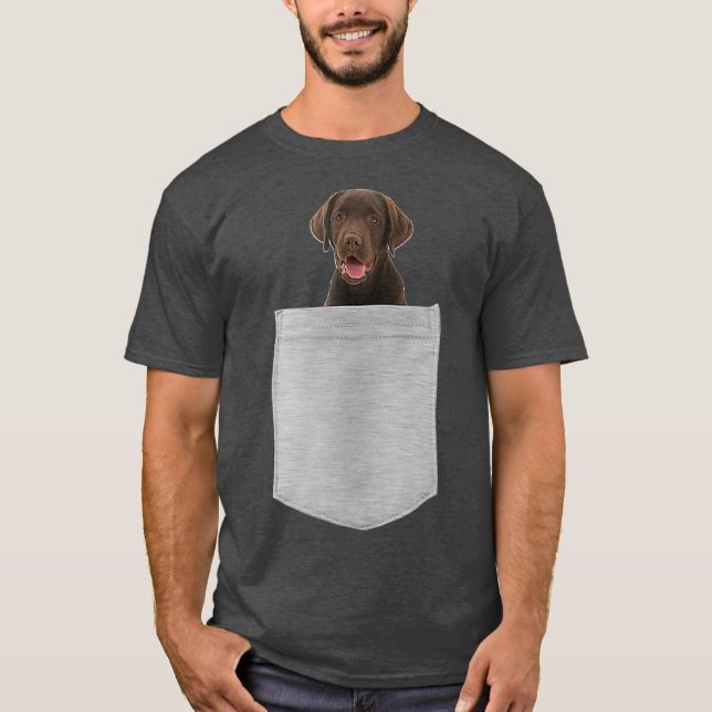 Camiseta Cachorro De Chocolate No Seu Bolso T-Shirt (Frente)