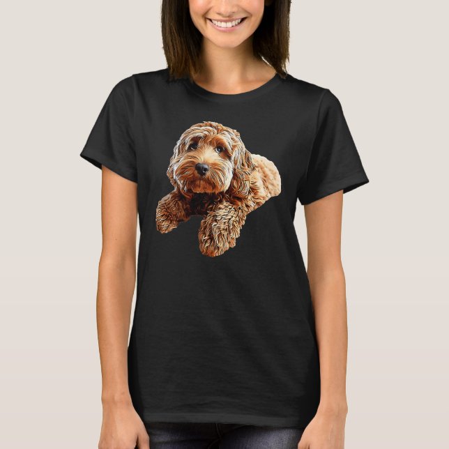 Camiseta Cachorro de Cockerpoo Cockapoo Spoodo Cachorro Bon (Frente)