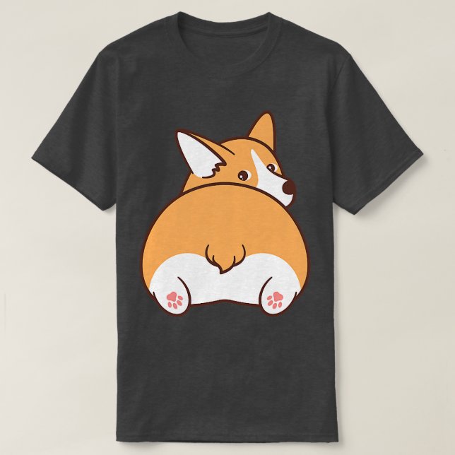 Camiseta Cachorro de Corgi469 (Frente do Design)