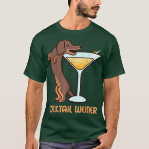 Camiseta Cachorro de Dachshund Dackel COCKTAIL WEINER