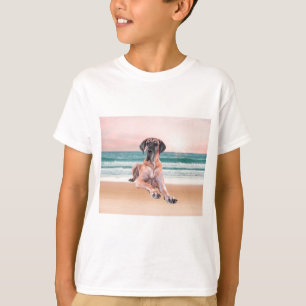 Camiseta Cachorro de Dane Cachorro Bastante Personalizado S