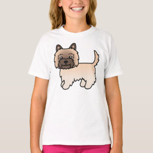 Camiseta Cachorro de desenho animado de peão de peão no Cai