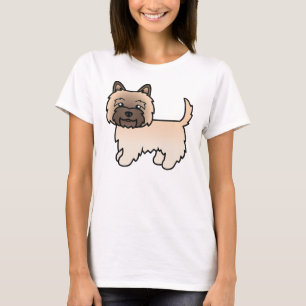Camiseta Cachorro de desenho animado de peão de peão no Cai