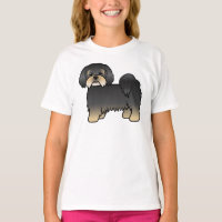 Cachorro De Desenho Animado Fofo Lhasa Apso Preto