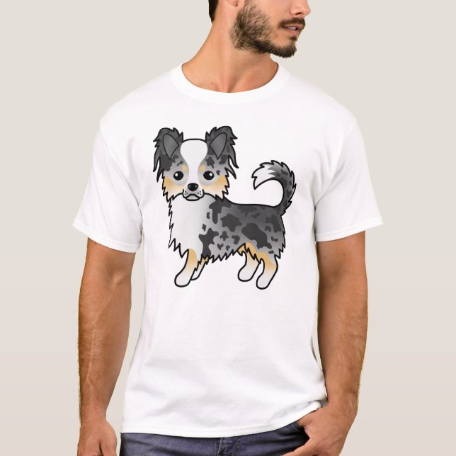 Camiseta Cachorro de desenho animado gordo Casaco Chihuahua (Frente)