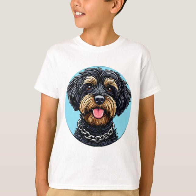 Camiseta Cachorro de Desenho Fofo (Frente)