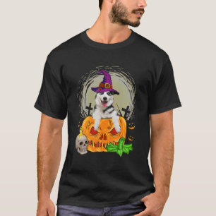 Camiseta Cachorro de Dia das Bruxas da Bruxa Siberiana Cuja