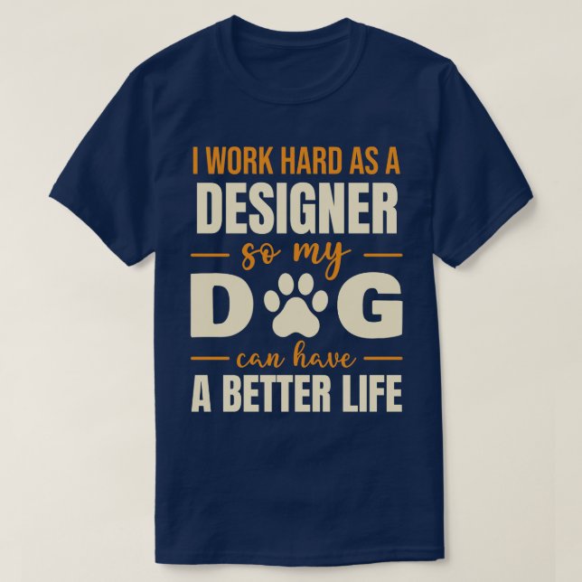Camiseta Cachorro de Dog Lover, uma citação hilariante (Frente do Design)