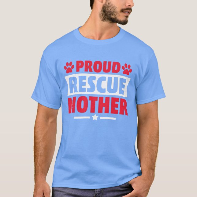 Camiseta Cachorro de Emergência Orgulhoso Mãe Gato Mãe Pres (Frente)