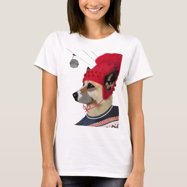 Camiseta Cachorro de esqui (Frente)