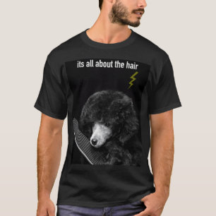 Camiseta Cachorro de estimação poodle engraçado e fofo com