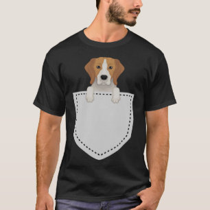 Camiseta Cachorro De Feijão Cortado No Bolso