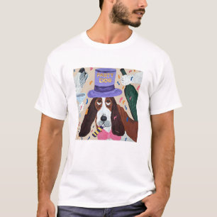 Camiseta Cachorro de Festa Basset Hound