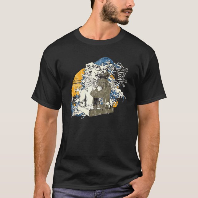 Camiseta Cachorro de Foto da Vintagem Retroativa (Frente)