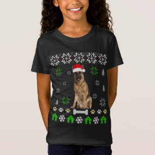 Camiseta Cachorro de German shepherd de Natal Feio german s