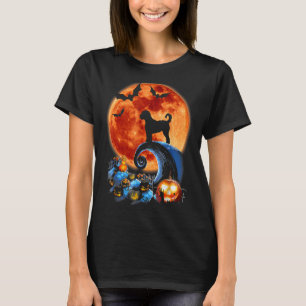 Camiseta Cachorro De Goldendoodle Assustado E Costume De Lu