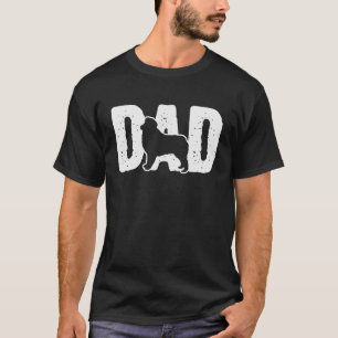 Camiseta Cachorro de Gráficos do Pai Pastor Australiano