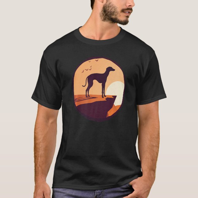 Camiseta Cachorro de Greyhound Windhound 26 (Frente)