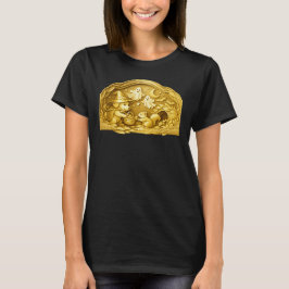 Camiseta Cachorro de Halloween Ajudando Esquilo a Levar Noz