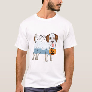 Camiseta Cachorro de Halloween Beagle Fantasma