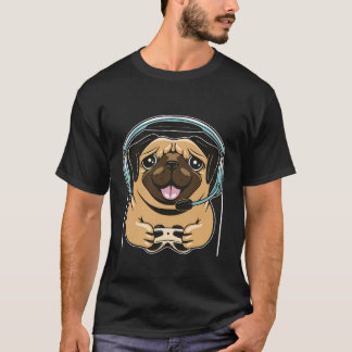 Camiseta Cachorro de Jogos Cachorro Jogo Pc Vídeo Jogo Comp
