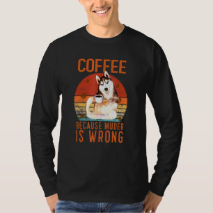 Camiseta Cachorro de lebre rouco siberiano café do Alasca