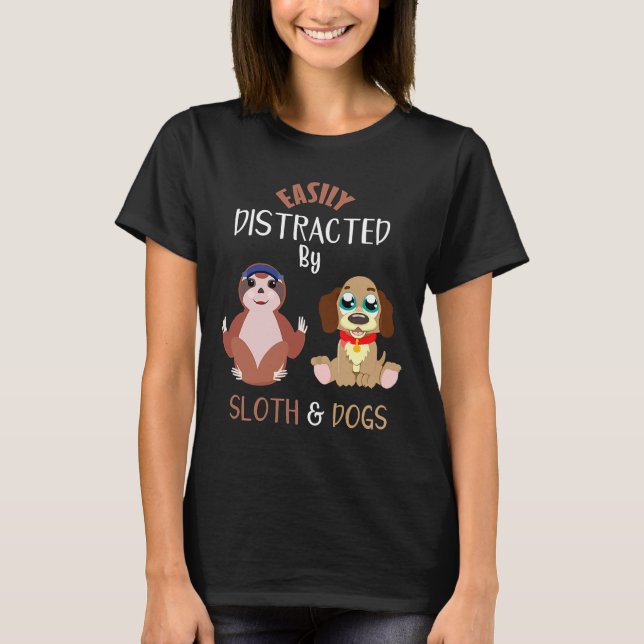 Camiseta Cachorro de Lútero facilmente distraído (Frente)