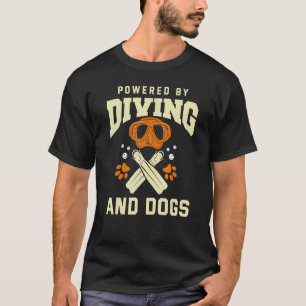Camiseta Cachorro de mergulho incrível mergulhador de mergu