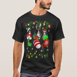 Camiseta Cachorro De Montanha Bonita Bernese Em Meias De Na