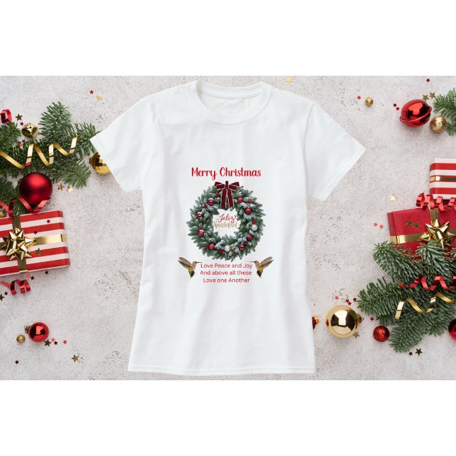 Camiseta Cachorro de Natal De Beija-Amor (Criador carregado)